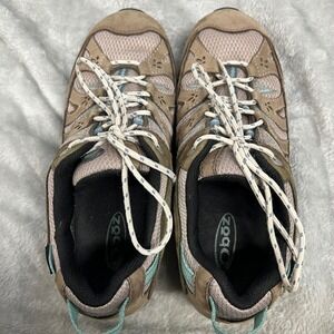 Oboz Sawtooth Hiking Shoes Women's Size 8.5 Waterproof Brown Teal